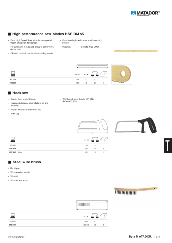 MATADOR Hacksaw - Blade 150mm 0787 0003