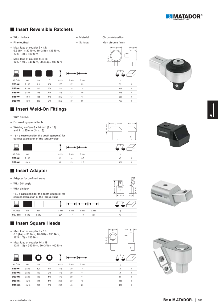 Matador Tool Catalogue NR.: 149 - Seite 101