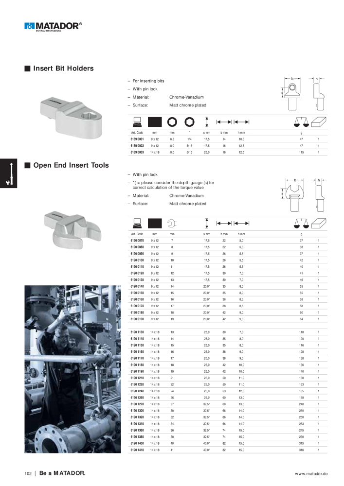 Matador Tool Catalogue NO.: 149 - Page 102