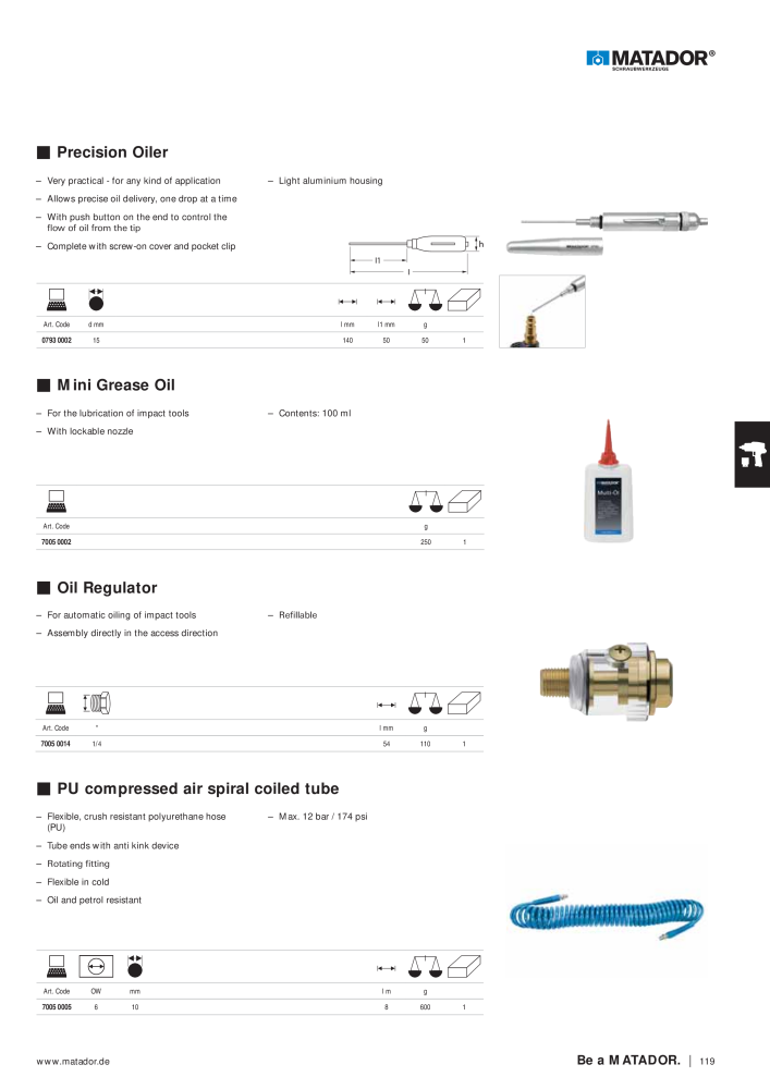 Matador Tool Catalogue NO.: 149 - Page 119