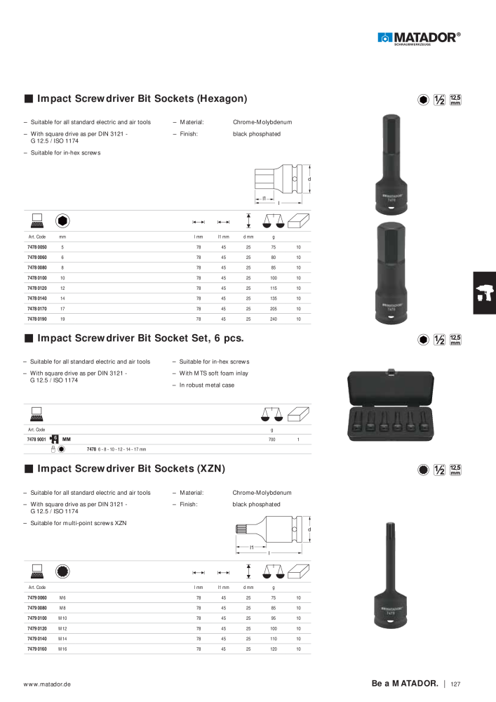 Matador Tool Catalogue NO.: 149 - Page 127