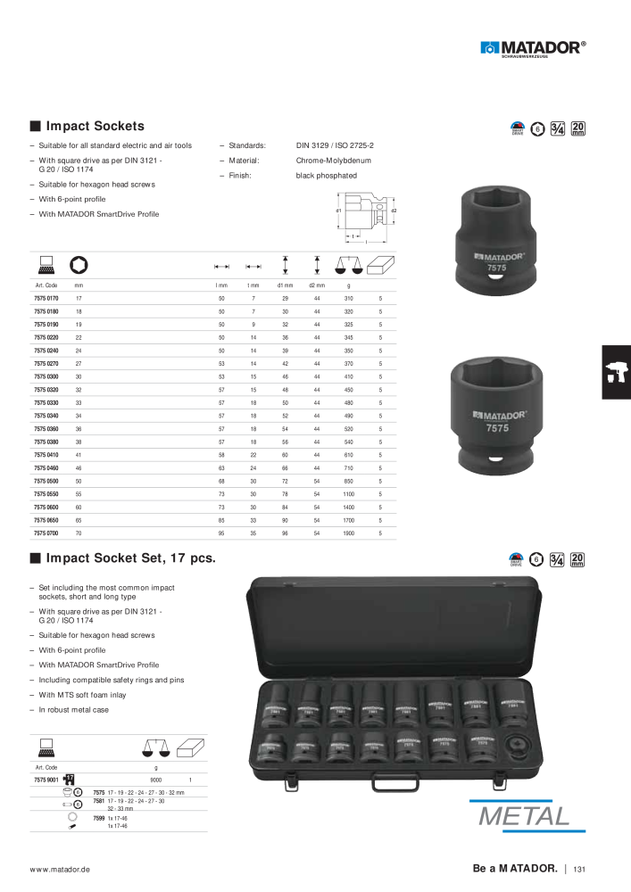 Matador Tool Catalogue NR.: 149 - Pagina 131