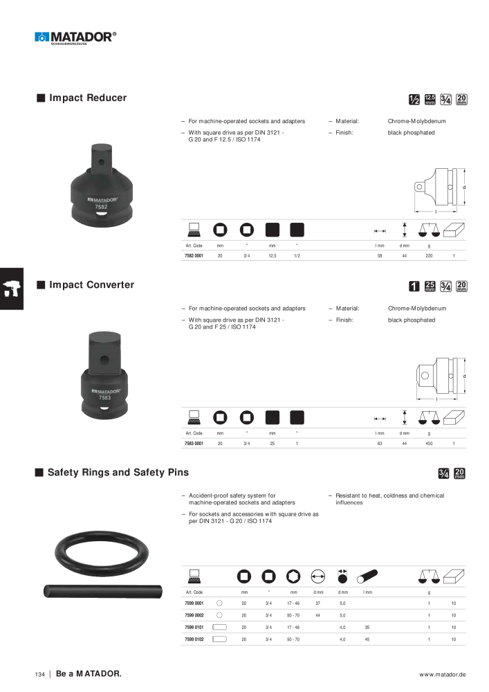 Matador Tool Catalogue NR.: 149 - Pagina 134