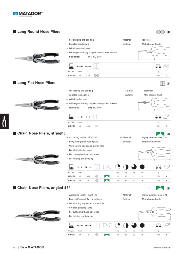 Matador Tool Catalogue NR.: 149 - Side 142