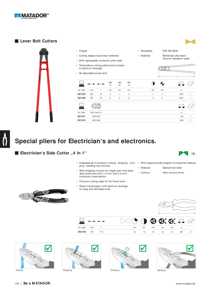 Matador Tool Catalogue NO.: 149 - Page 144