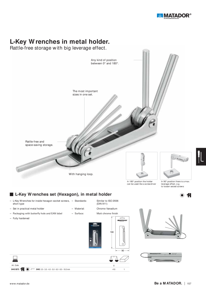 Matador Tool Catalogue NO.: 149 - Page 157