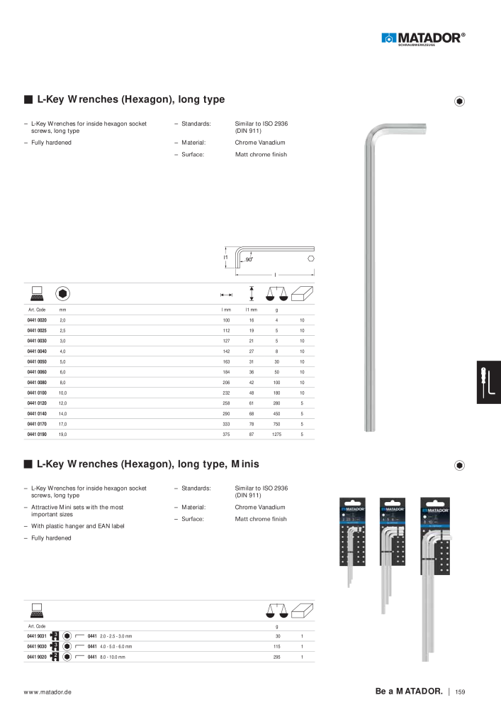 Matador Tool Catalogue NR.: 149 - Pagina 159