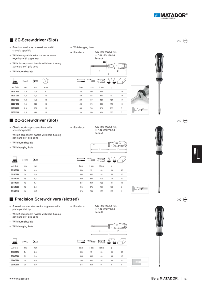 Matador Tool Catalogue NR.: 149 - Pagina 167