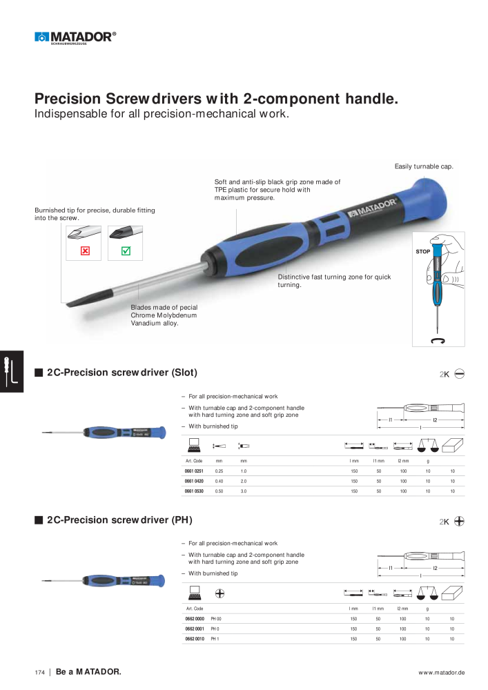 Matador Tool Catalogue NO.: 149 - Page 174