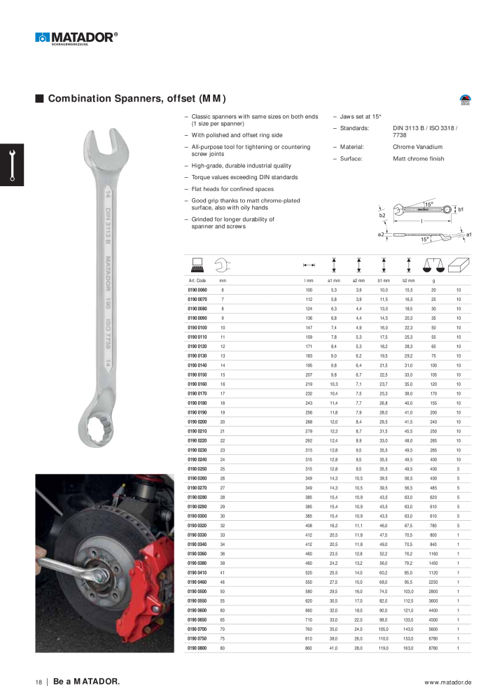 Matador Tool Catalogue NO.: 149 - Page 18