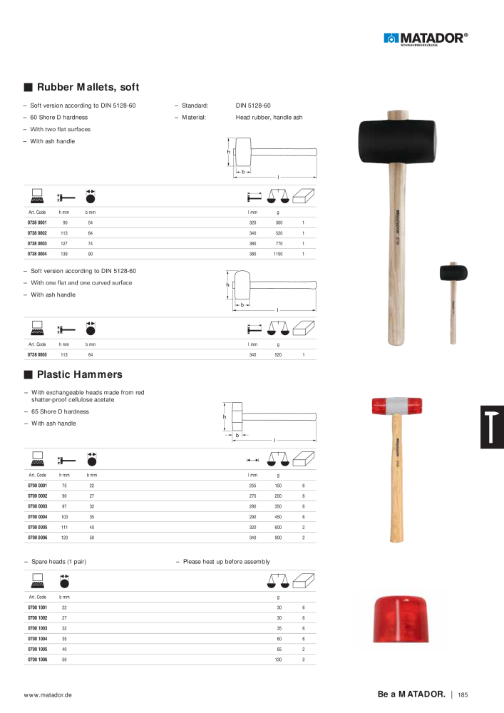 Matador Tool Catalogue NO.: 149 - Page 185