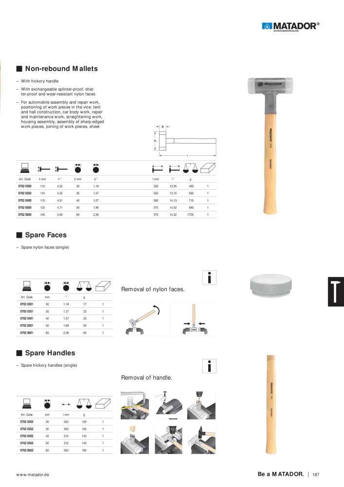 Matador Tool Catalogue NO.: 149 - Page 187