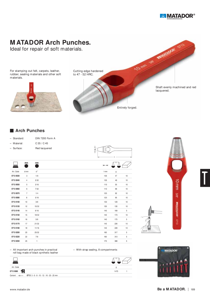 Matador Tool Catalogue NR.: 149 - Pagina 189