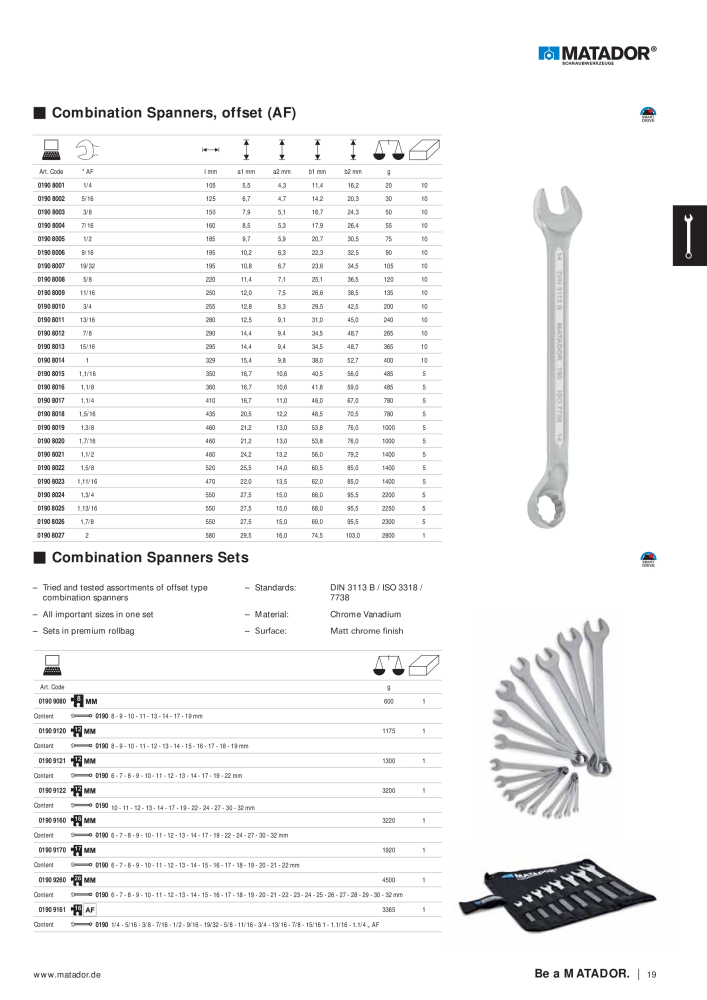 Matador Tool Catalogue NO.: 149 - Page 19