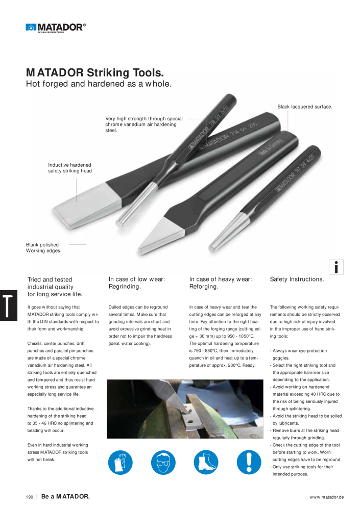 Matador Tool Catalogue NO.: 149 - Page 190