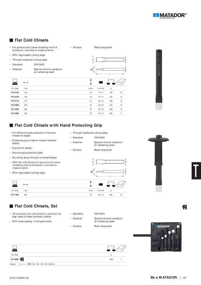 Matador Tool Catalogue NO.: 149 - Page 191