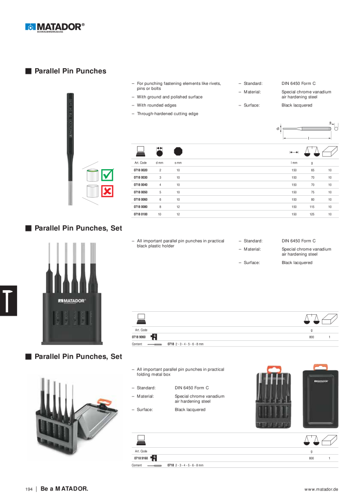 Matador Tool Catalogue NR.: 149 - Seite 194