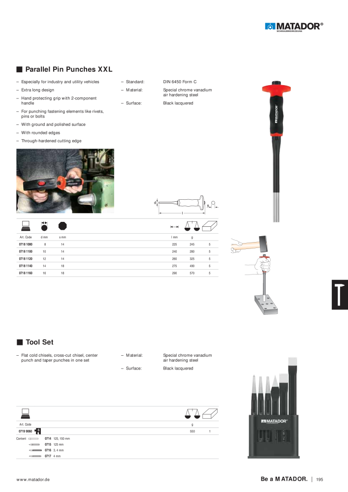 Matador Tool Catalogue NO.: 149 - Page 195