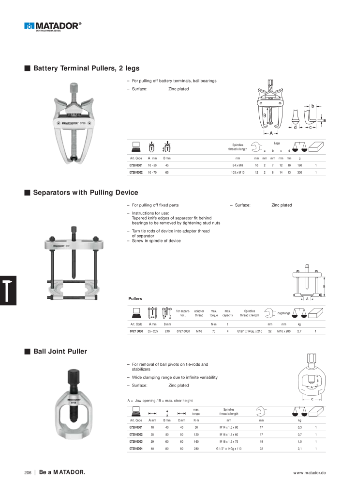 Matador Tool Catalogue NR.: 149 - Seite 206