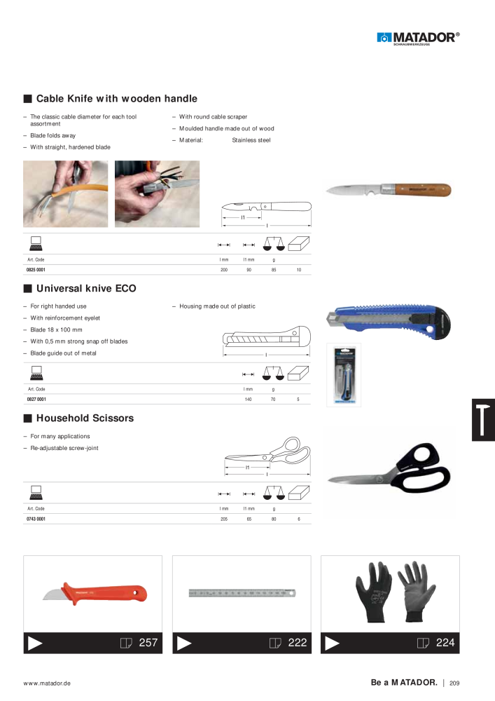 Matador Tool Catalogue NR.: 149 - Pagina 209