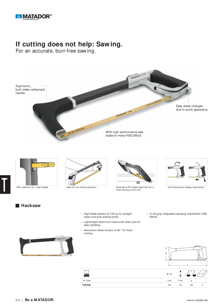 Matador Tool Catalogue NO.: 149 - Page 212