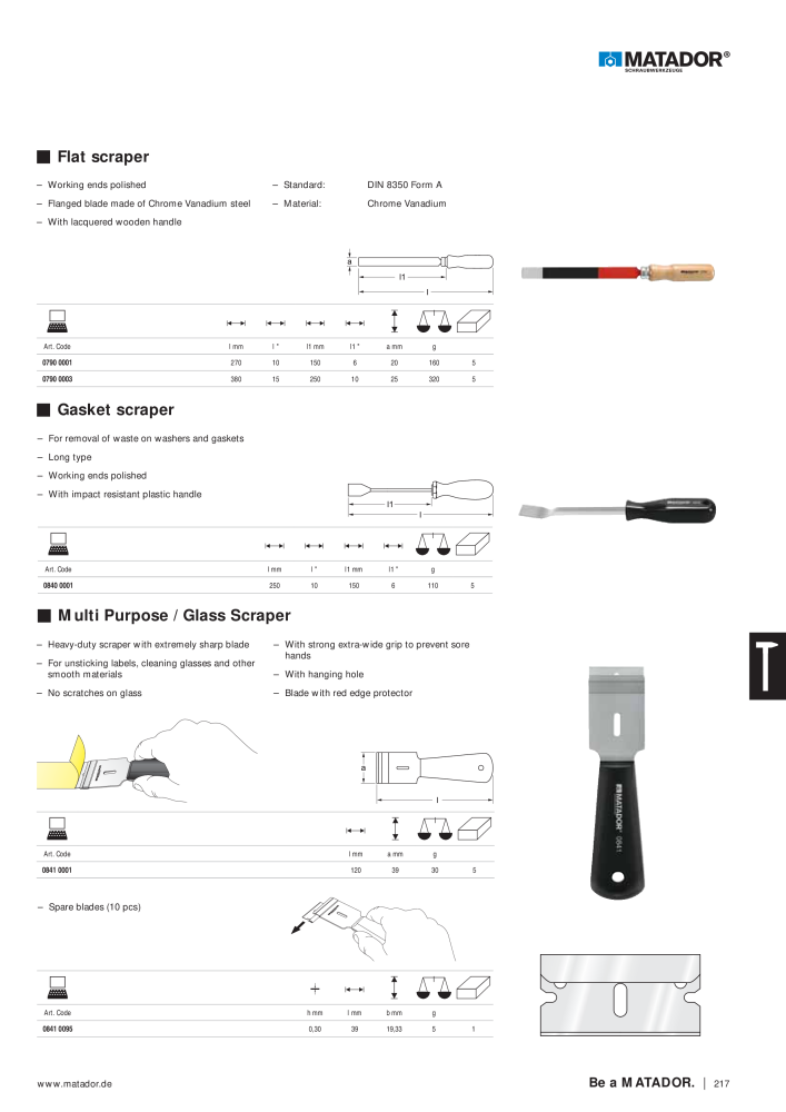 Matador Tool Catalogue NR.: 149 - Pagina 217