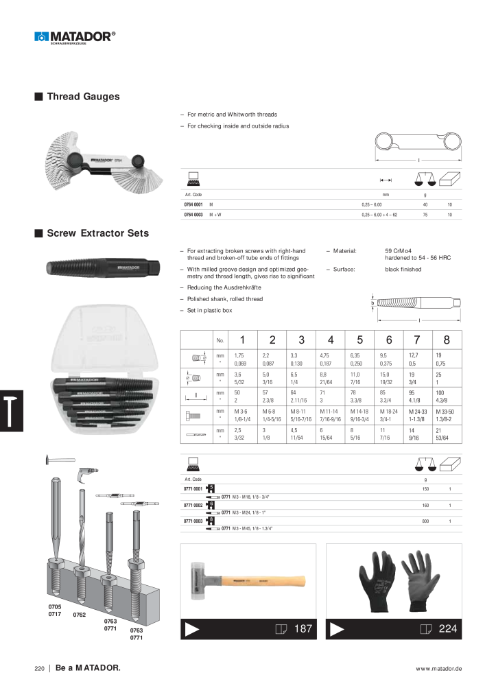 Matador Tool Catalogue NR.: 149 - Seite 220