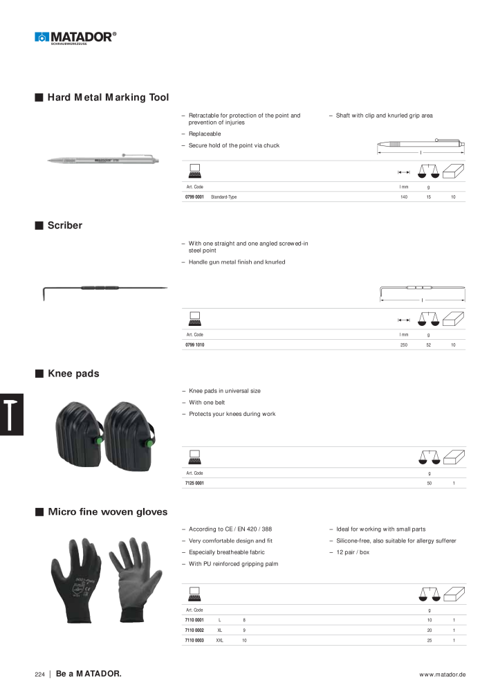 Matador Tool Catalogue NR.: 149 - Seite 224