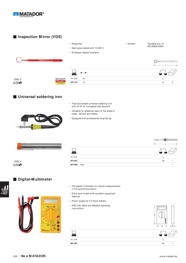 Matador Tool Catalogue NO.: 149 - Page 238