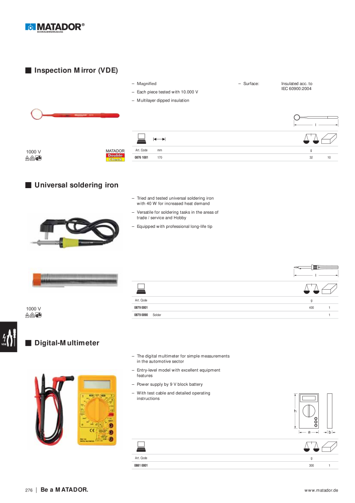 Matador Tool Catalogue NO.: 149 - Page 250