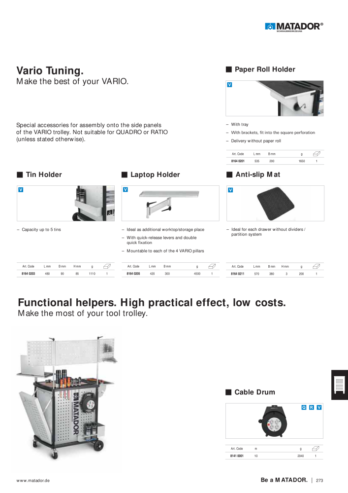 Matador Tool Catalogue NR.: 149 - Pagina 265