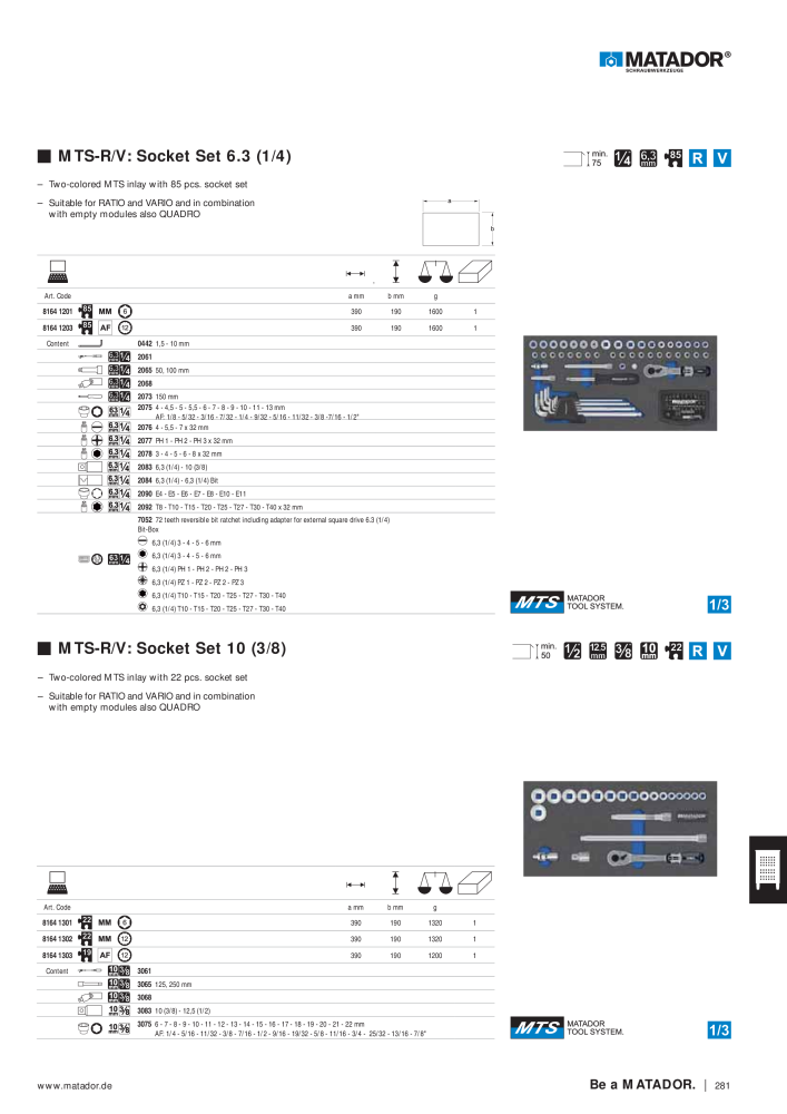 Matador Tool Catalogue Nº: 149 - Página 273