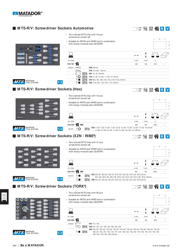 Matador Tool Catalogue NR.: 149 - Seite 276