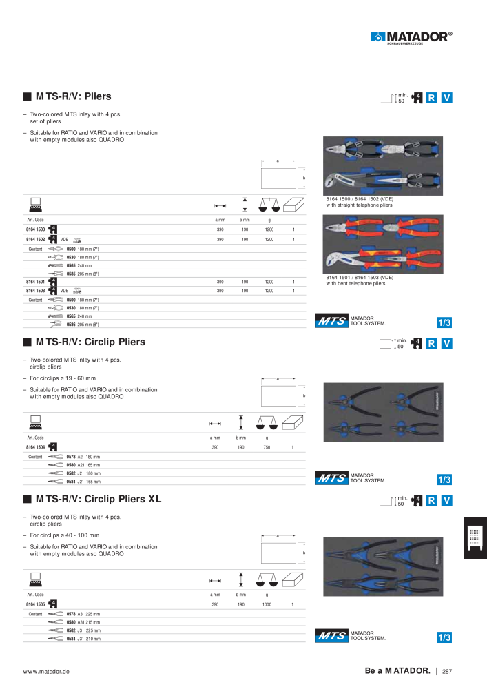 Matador Tool Catalogue NO.: 149 - Page 279