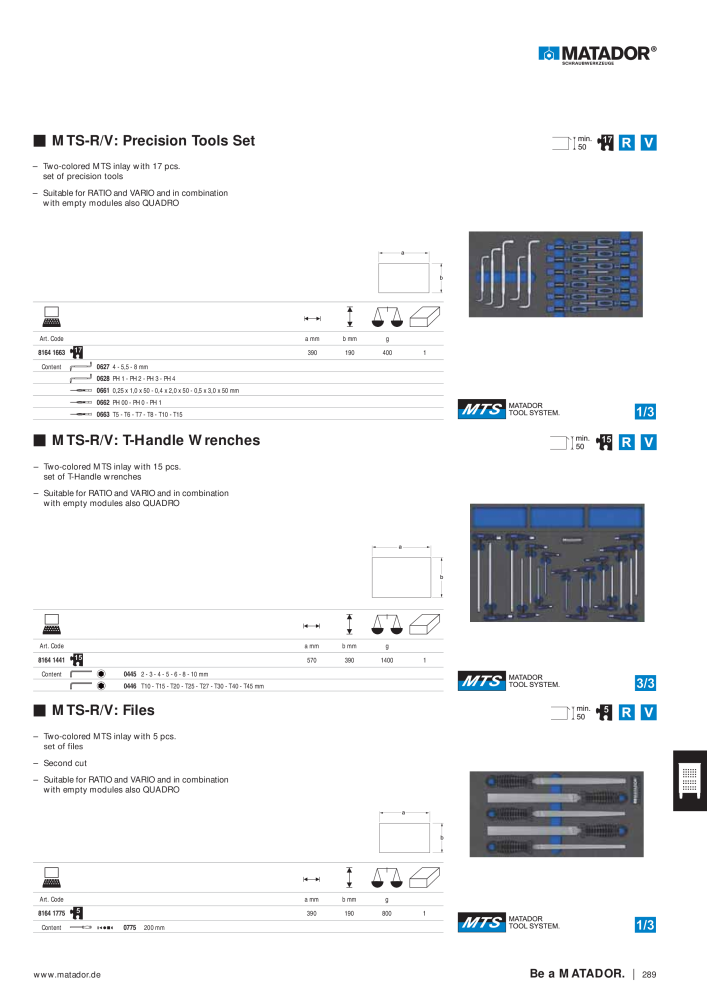 Matador Tool Catalogue Nb. : 149 - Page 281