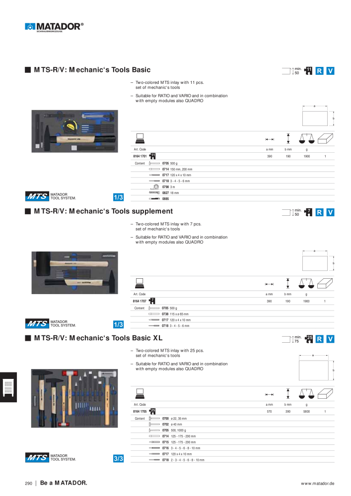 Matador Tool Catalogue NR.: 149 - Side 282