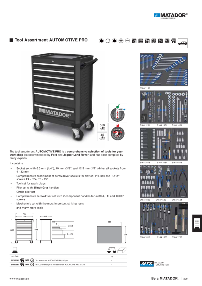 Matador Tool Catalogue NR.: 149 - Pagina 291