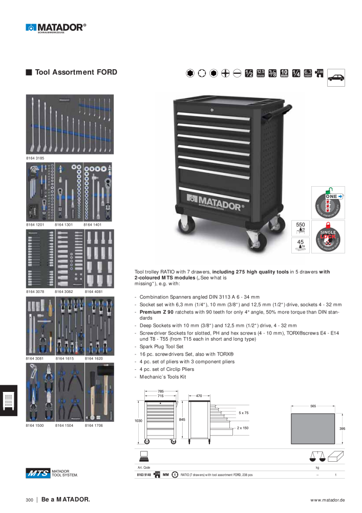 Matador Tool Catalogue NO.: 149 - Page 292