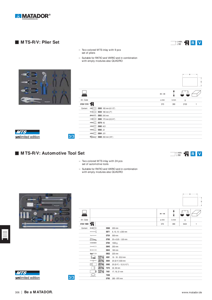 Matador Tool Catalogue n.: 149 - Pagina 298