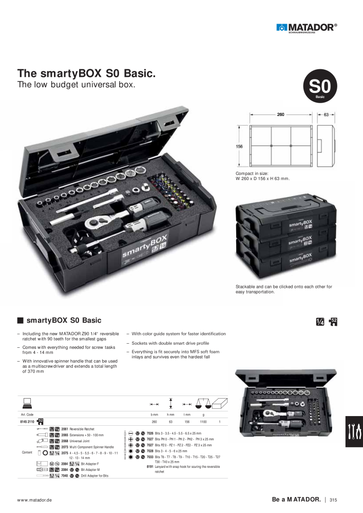 Matador Tool Catalogue NO.: 149 - Page 307