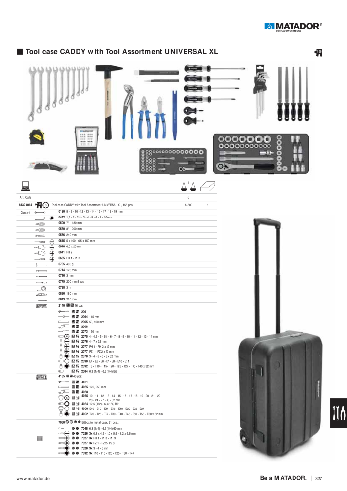 Matador Tool Catalogue NR.: 149 - Pagina 319