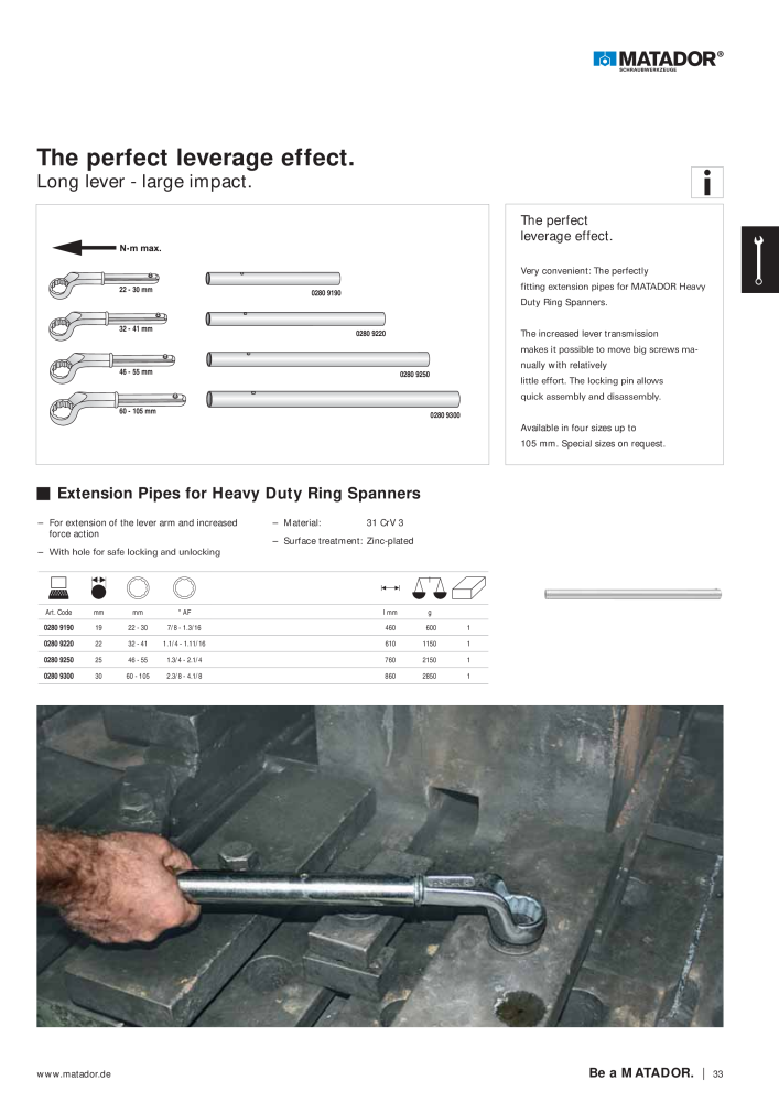 Matador Tool Catalogue NR.: 149 - Side 33