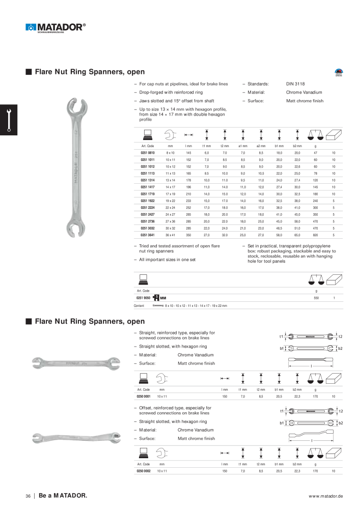 Matador Tool Catalogue NR.: 149 - Side 36