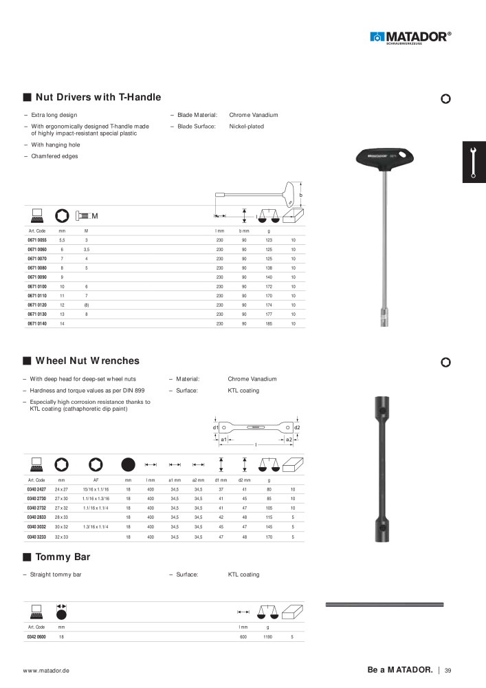 Matador Tool Catalogue NR.: 149 - Pagina 39