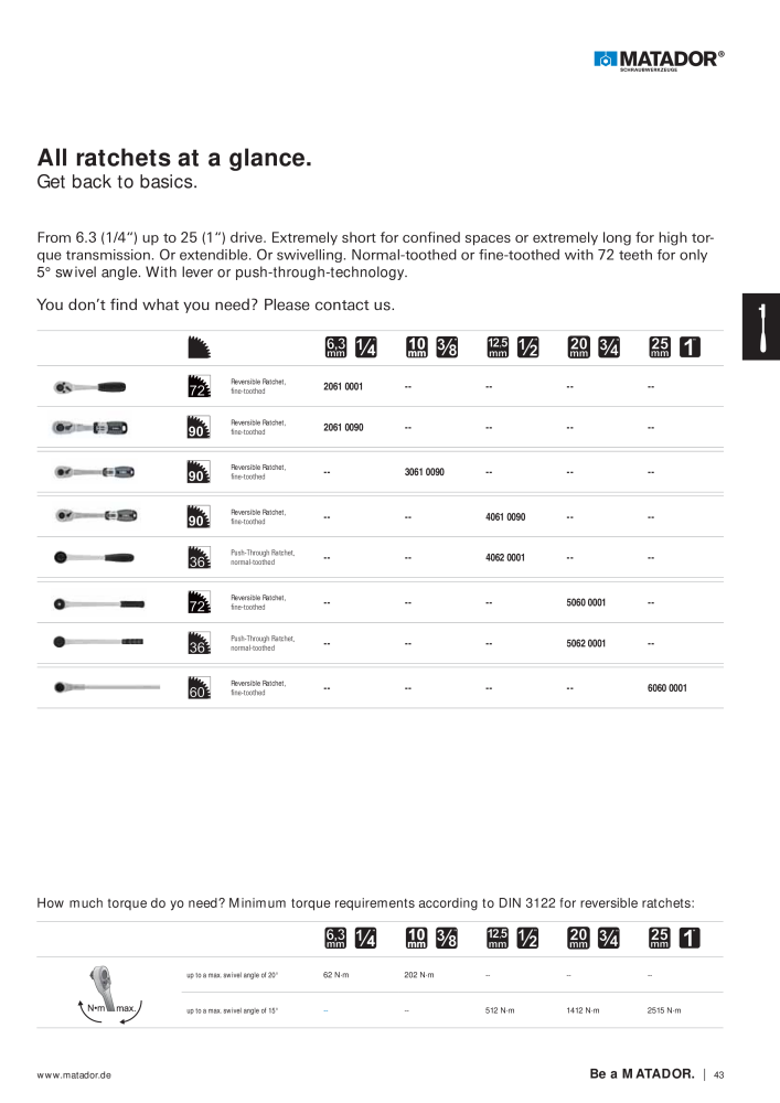 Matador Tool Catalogue NR.: 149 - Pagina 43