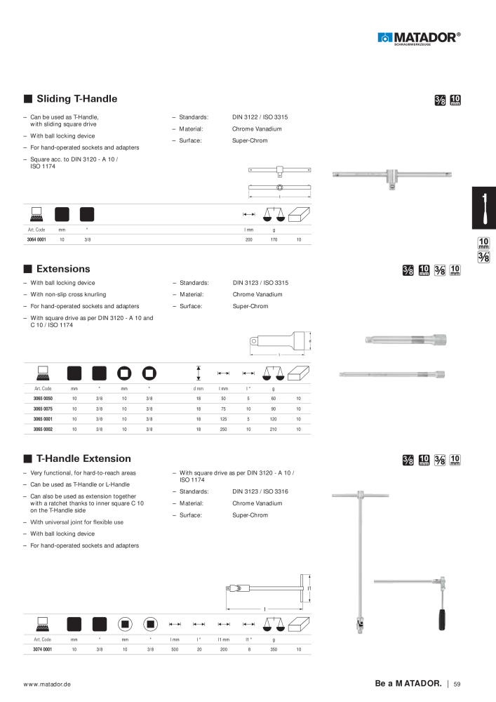 Matador Tool Catalogue NO.: 149 - Page 59