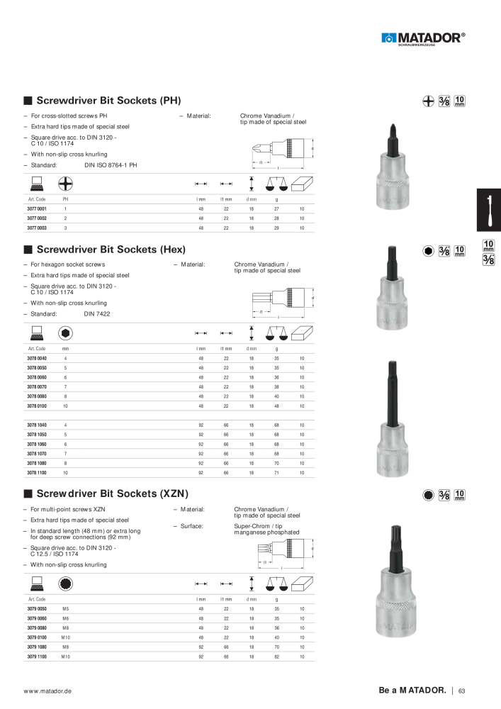 Matador Tool Catalogue NO.: 149 - Page 63