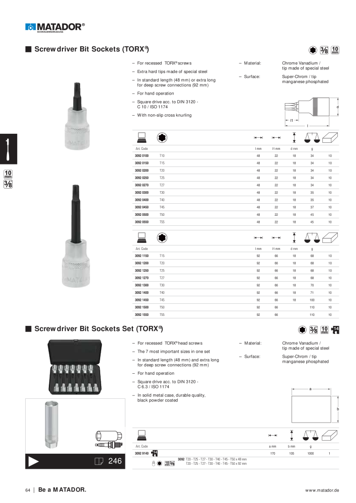 Matador Tool Catalogue NO.: 149 - Page 64