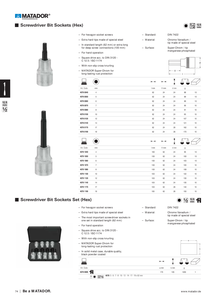 Matador Tool Catalogue NR.: 149 - Pagina 74