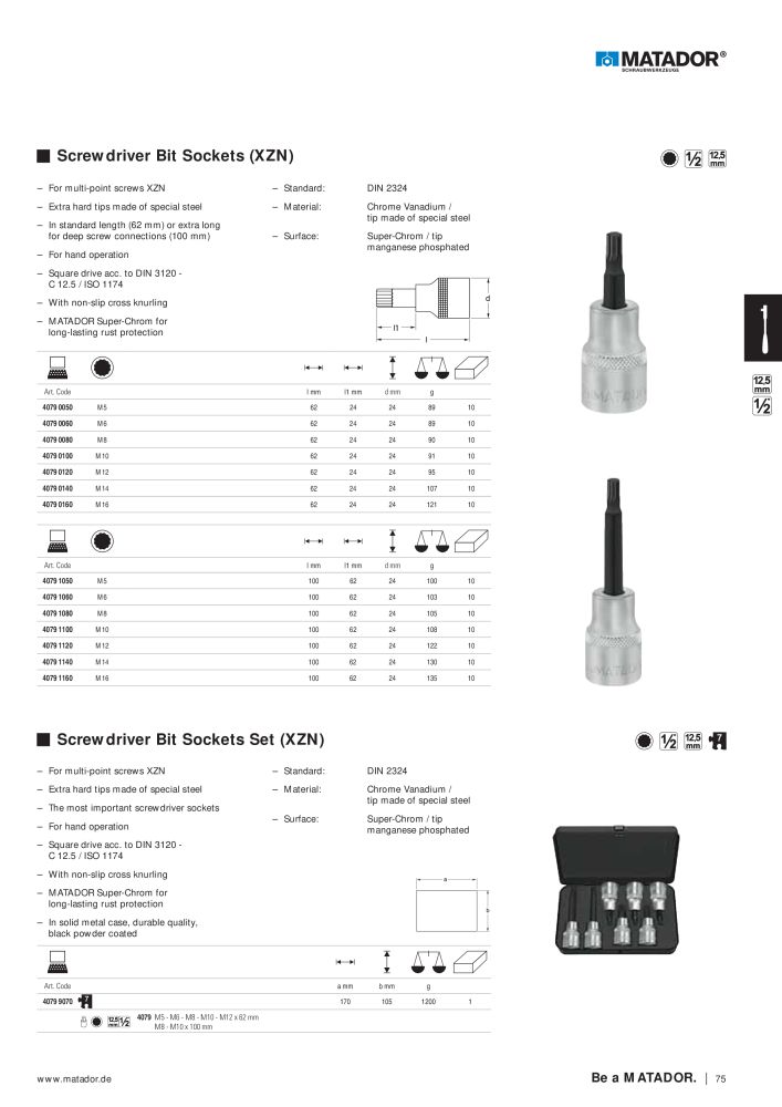 Matador Tool Catalogue NO.: 149 - Page 75